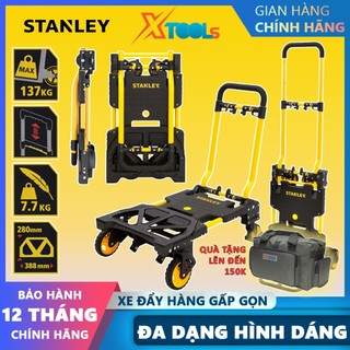 Xe đẩy hàng đa năng Stanley SXWTD-FT585 xe đẩy hàng gấp gọn hai hình dáng chở hàng tải trọng 135kg