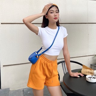 Áo croptop trơn ôm body chất thun borip cotton form basic - Croptop nữ trơn basic M000