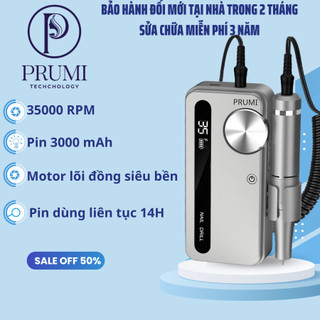 Máy mài móng tích điện làm nail prumi,máy mài nail cao cấp prumi m50