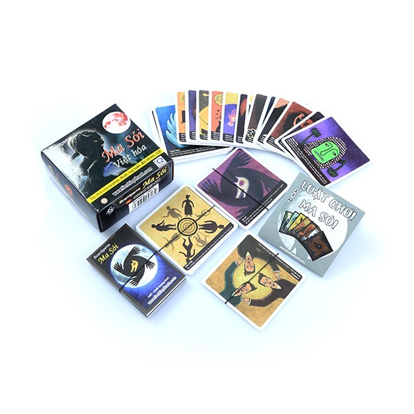 Bài ma sói cao cấp LIÊN HIỆP THÀNH, Board game giải trí, Bộ 90 lá dày chống nước TOP VUI