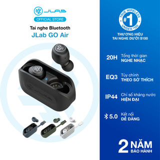 Tai nghe Bluetooth TWS không dây Jlab Go Air thời gian nghe 20H có sạc nhanh EQ3 Sound chuẩn IP44 tích hợp dây sạc
