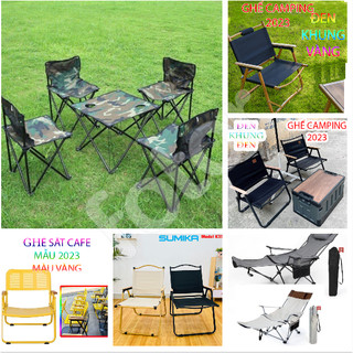 [FREESHIP] GHẾ XẾP NGÃ LƯNG, CAMPING, SẮT CNC SƠN TĨNH ĐIỆN -  BỘ BÀN, 4 GHẾ SẮP GỌN DÃ NGOẠI, DU LỊCH, CẮM TRẠI