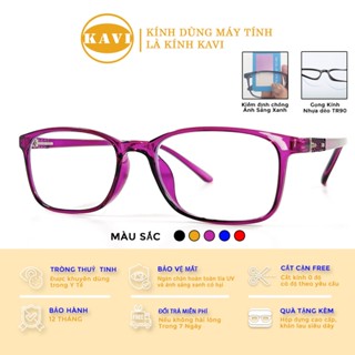 Kính ngồi máy tính giúp loại bỏ ánh sáng xanh Kavi KV033. Mắt kính mặc định 0 độ, cắt mắt cận giá không đổi
