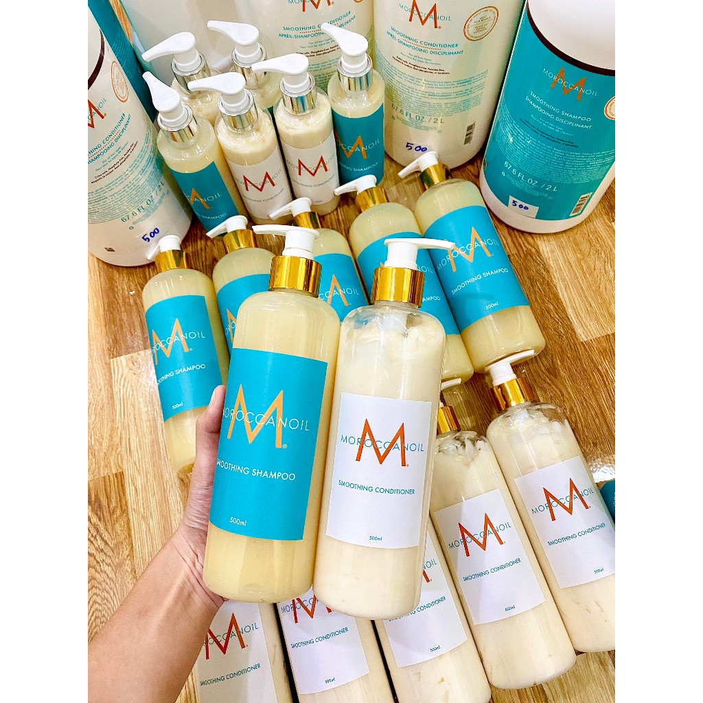 Cặp gội xả Moroccanoil Smooth Suôn Mượt