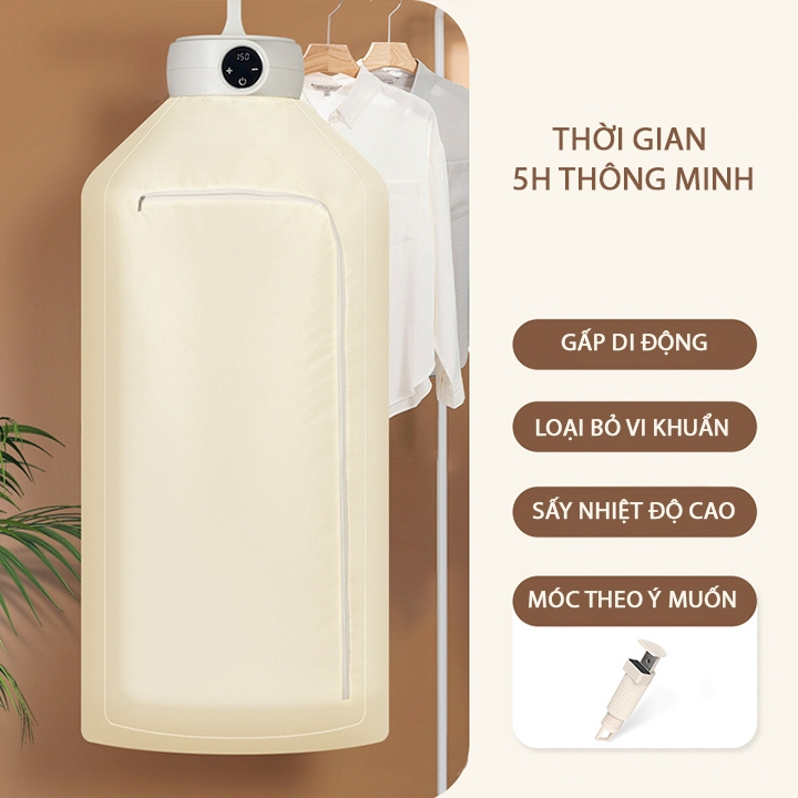 Máy Sấy Quần Áo Gấp Gọn ,Tủ Sấy Làm Khô Quần Áo 3 Chiều.T502