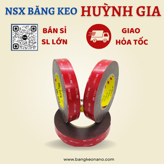 Băng dính hai mặt chính hãng 3M dán phụ kiện ô tô ( cuộn dài 10 mét)
