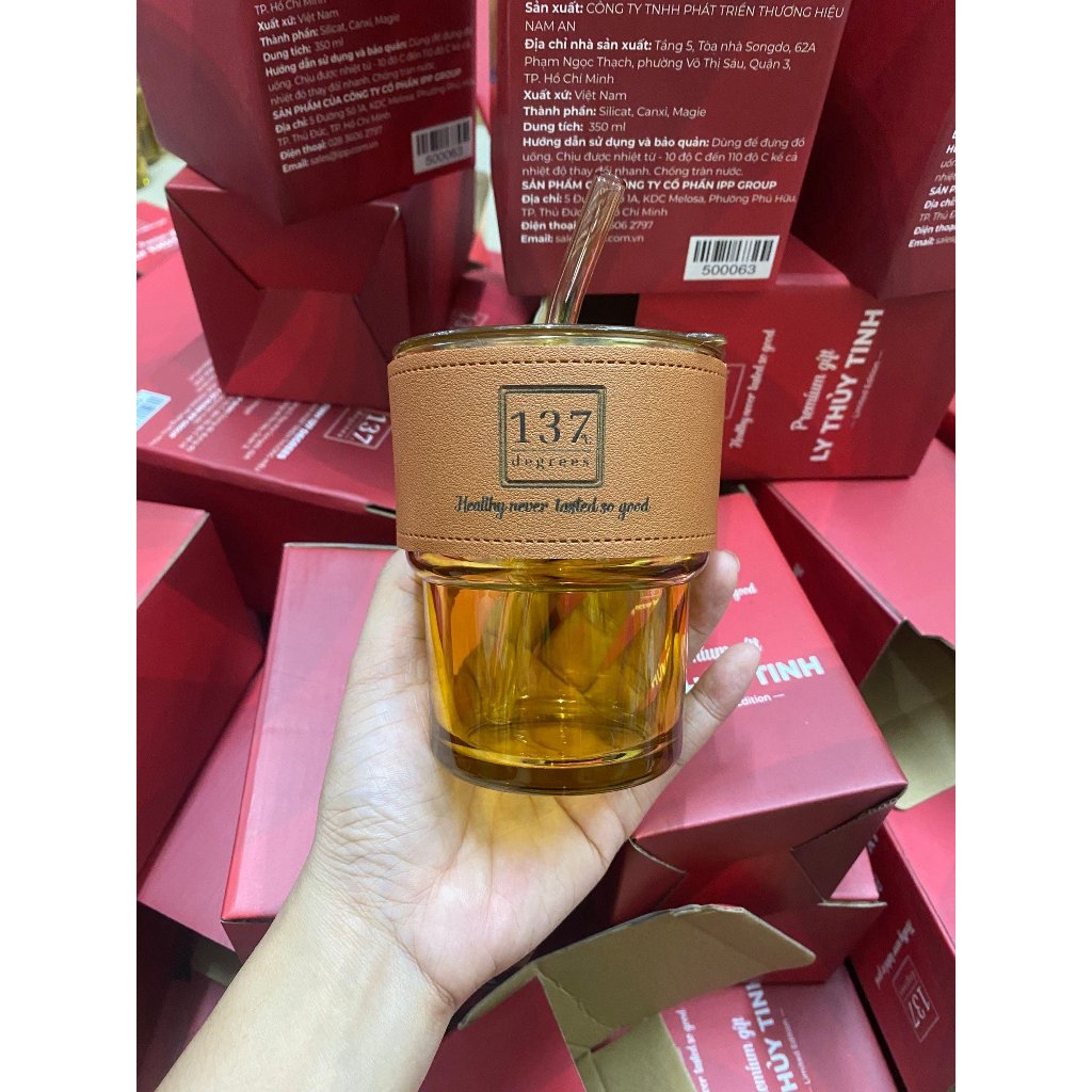 Ly Thủy Tinh 137 Degrees Cao Cấp