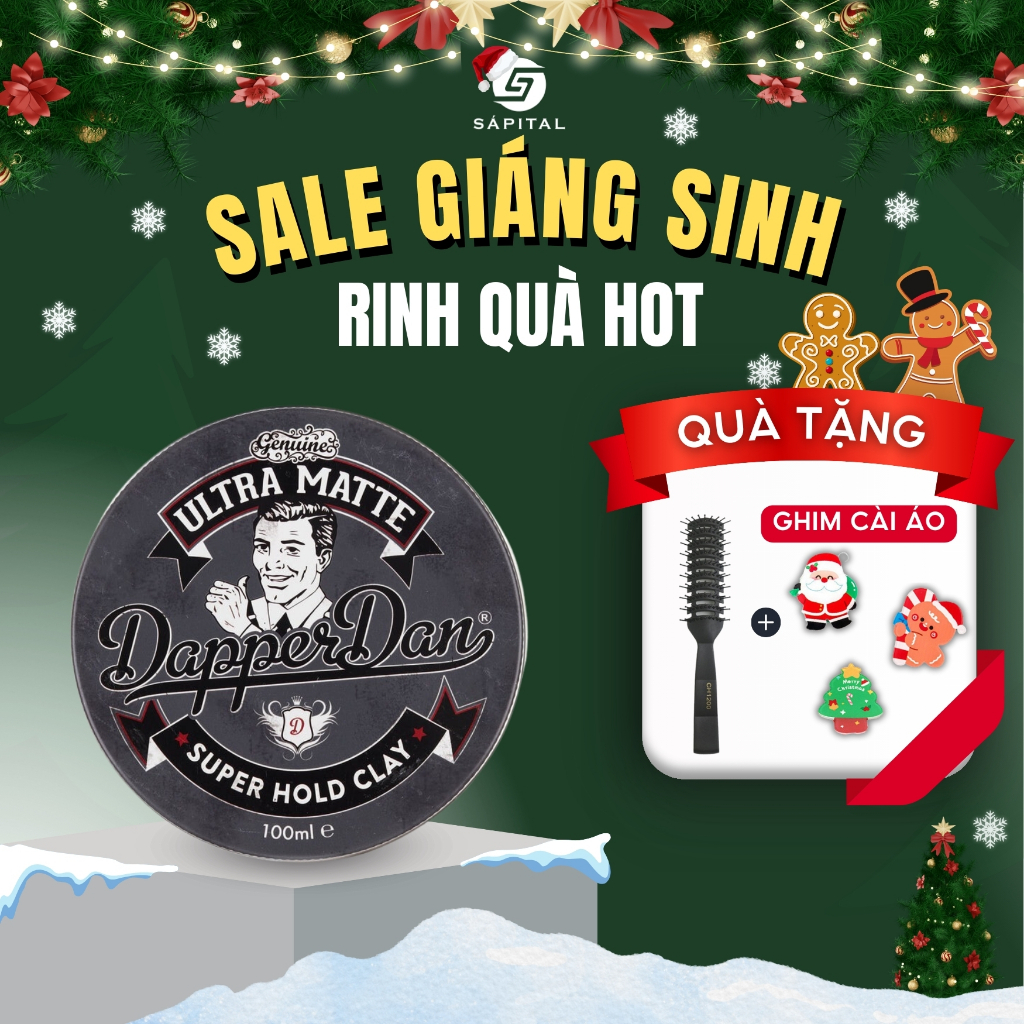 Sáp vuốt tóc Dapper Dan Ultra Matte Clay