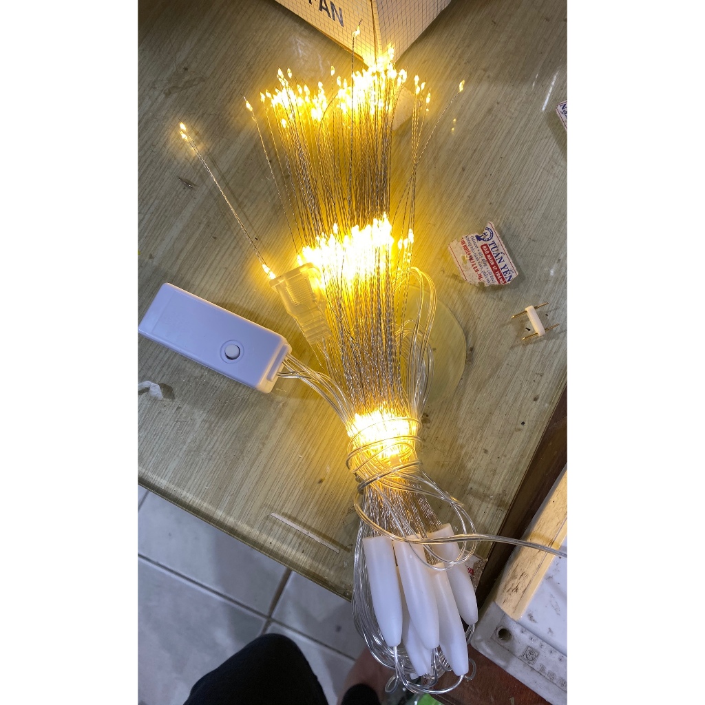 Bộ 5 dây đèn led pháo hoa trang trí tết dài 3 mét  trang trí nhà cửa