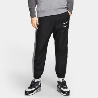 Quần dài nike swoosh woven trouser - black