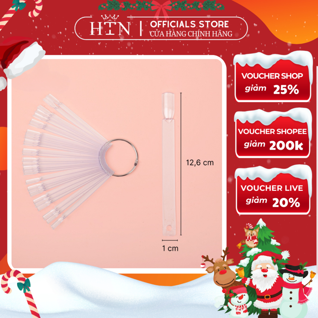 Móng Que Tập Sơn , Móng Que Nail 1 Bịch 50 Que Đầu Vuông Màu Trong