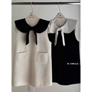 Đầm dạ suông cổ nơ xuất xịn Babydoll- ORD