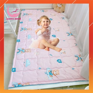 Nệm cho bé ngủ size lớn 1m2x2m, đệm chống thấm cho người già, vải Tencel mềm mát, không hầm bí