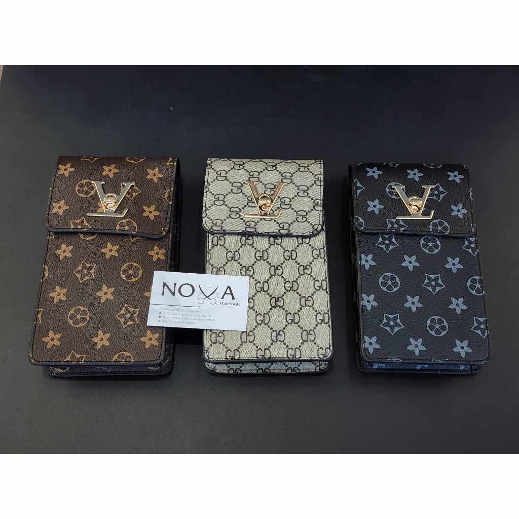 Bao kéo chất liệu da LV - J29