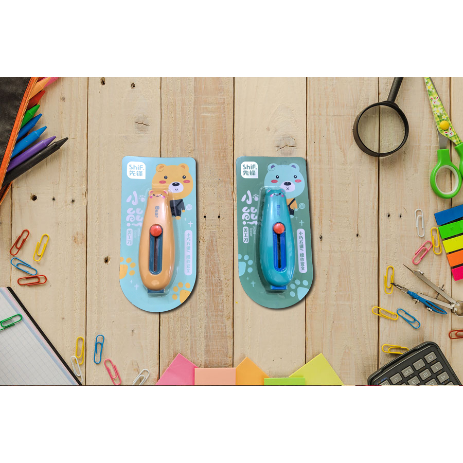 Dao rọc giấy hình gấu dễ thương