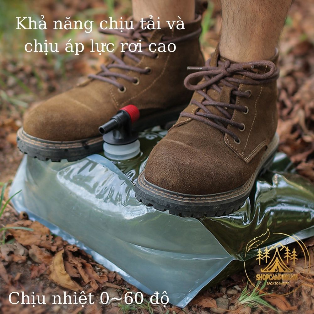 Túi đựng nước gấp gọn 7,5L Ise Mount, túi nước dã ngoại, cắm trại - Camping VietNam