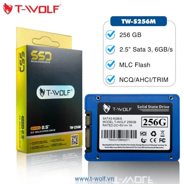 Ổ cứng SSD T-WOLF 256GB - Hàng chính hãng