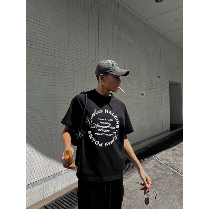 Áo thun FRANCEPIS RAGLAN DCSG - BLACK