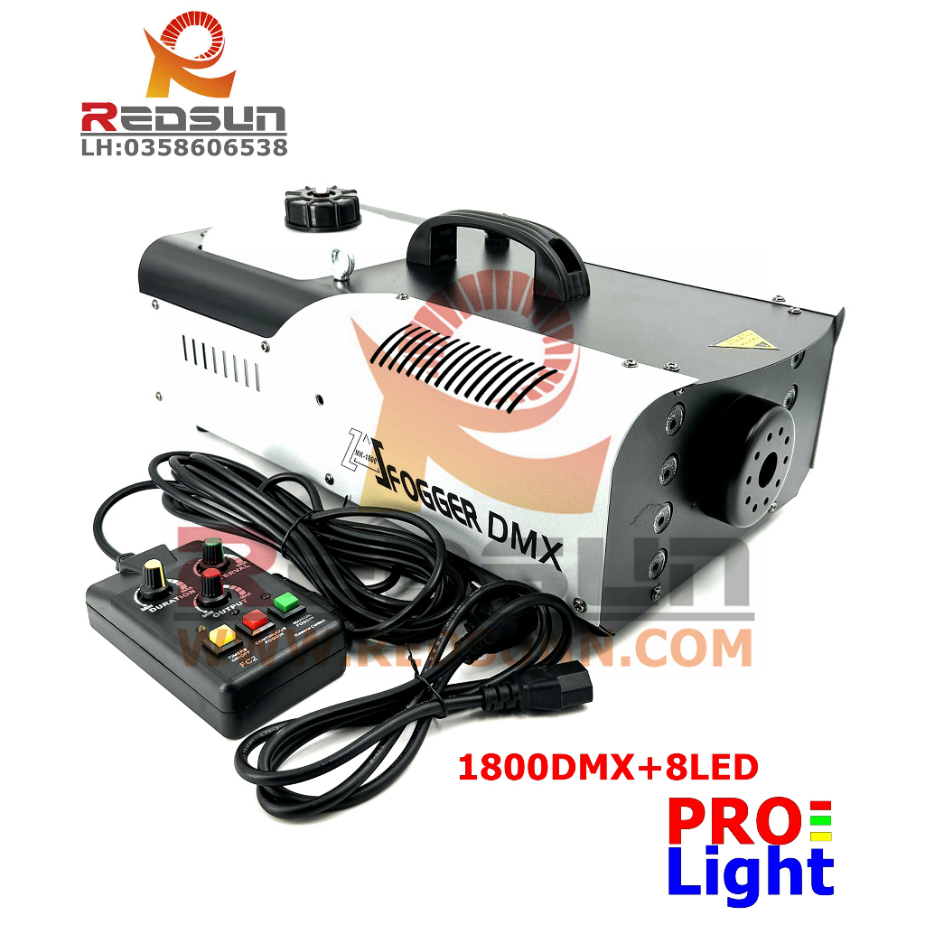 Máy tạo khói 1800W Fogger/1800 LED6/1800 DMX + 8LED