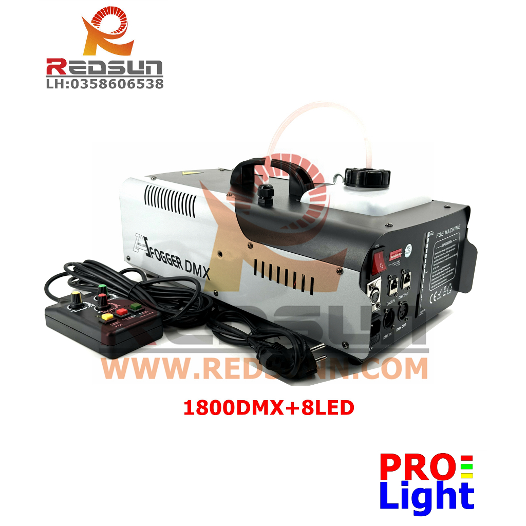 Máy tạo khói 1800W Fogger/1800 LED6/1800 DMX + 8LED