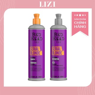 Cặp gội xả TIGI Serial Blonde cho tóc tẩy nhuộm tông sáng 400ml - 970ml | Hàng chính hãng công ty