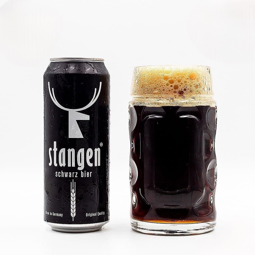 Bia Stangen Schwarzbier - nhập khẩu Đức - 1 lon 500ml