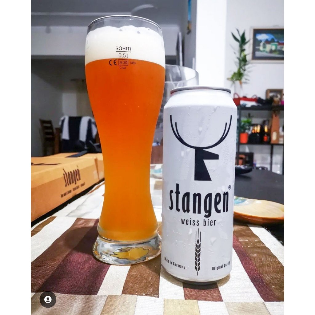 Bia Stangen Weissbier - nhập khẩu Đức - 1 lon 500ml