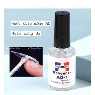 Nước tháo móng tay giả, móng úp, dung dịch làm sáng đá AD 10ml