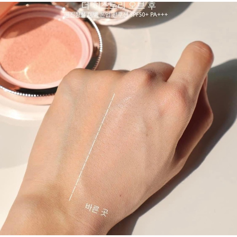 Phấn nước cushion Whoo dưỡng trắng da đông y chống nắng SPF50+/PA+++ fullsize unbox