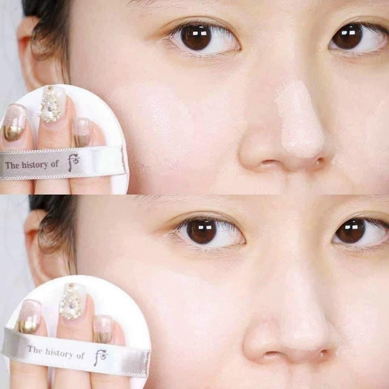 Phấn nước cushion Whoo dưỡng trắng da đông y chống nắng SPF50+/PA+++ fullsize unbox