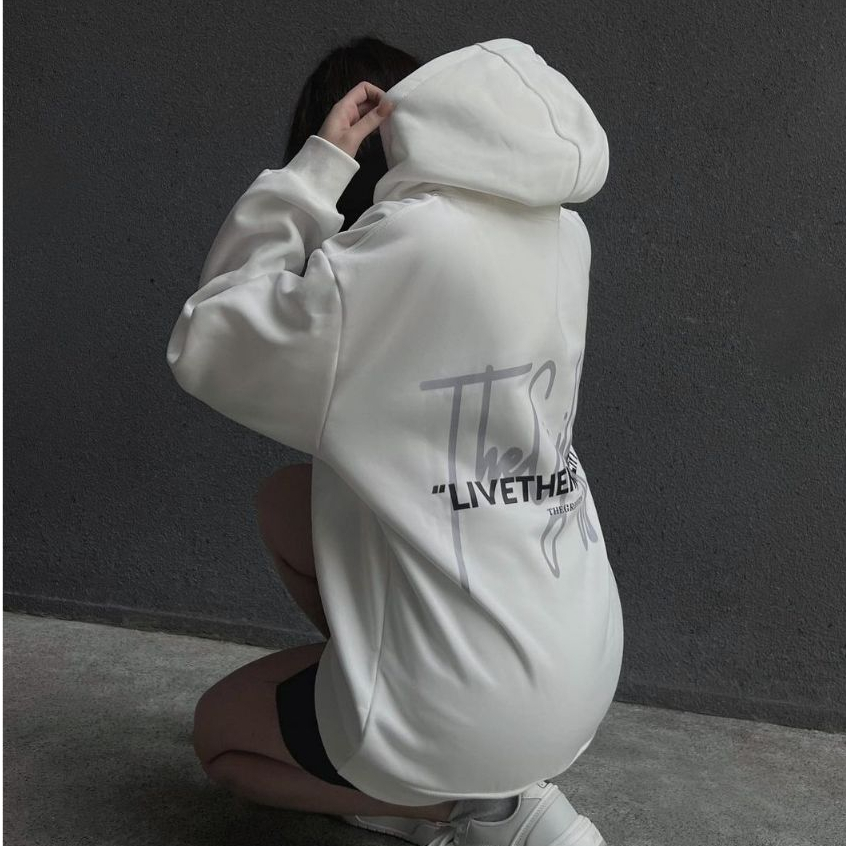 Áo hoodie form rộng chất liệu nỉ bông họa tiết in chữ  DEFINE LIVE THE MOMENT nam nữ mặc đều đẹp | BigBuy360 - bigbuy360.vn