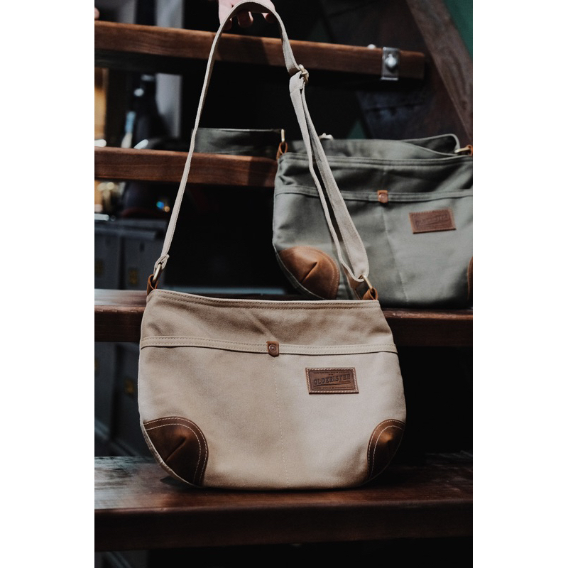 Túi đeo chéo New Sacoche Premium Canvas x Leather - Olderister