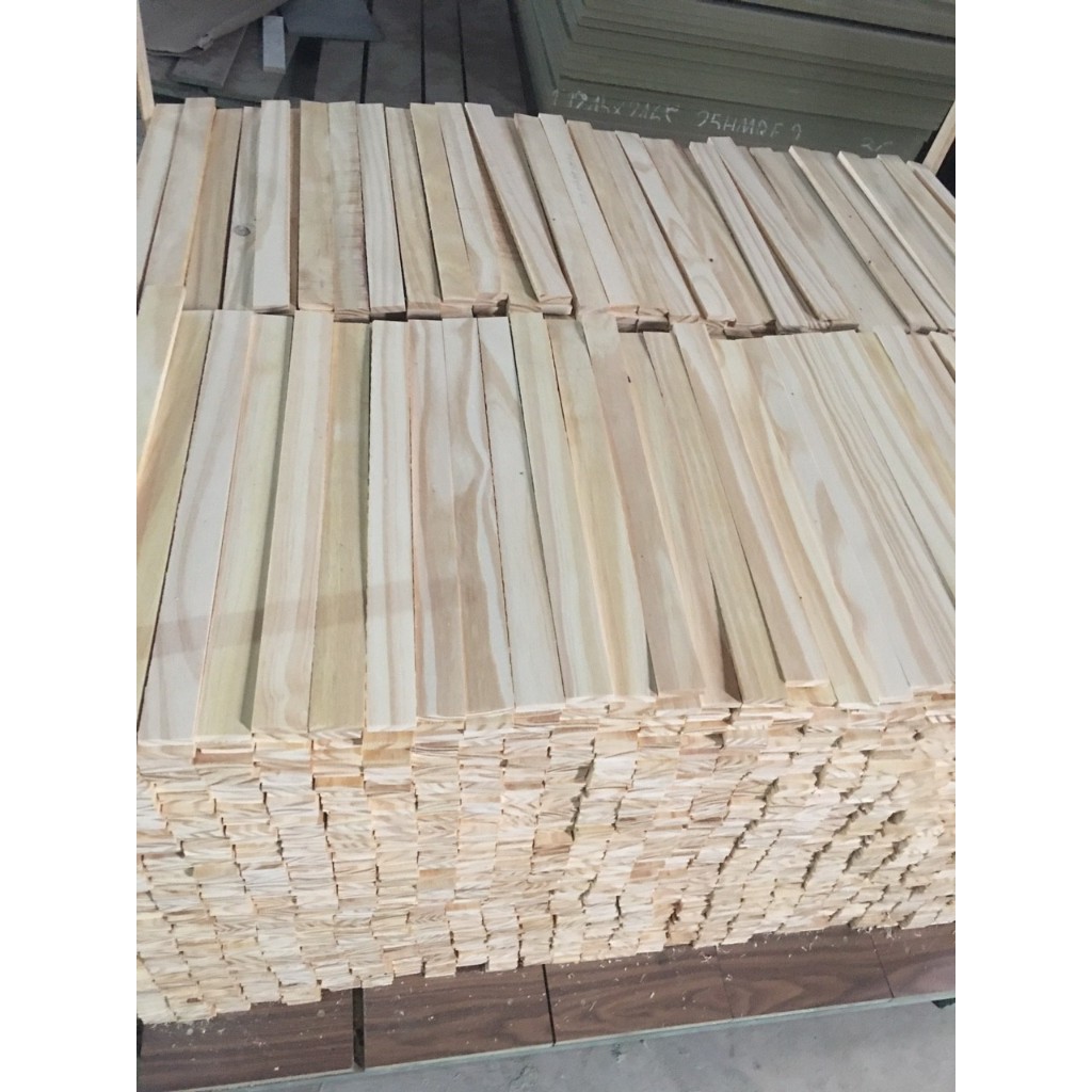 Combo 10 thanh gỗ thông dài 45cm rộng 3cm dày 1cm đã bào nhẵn 4 mặt.