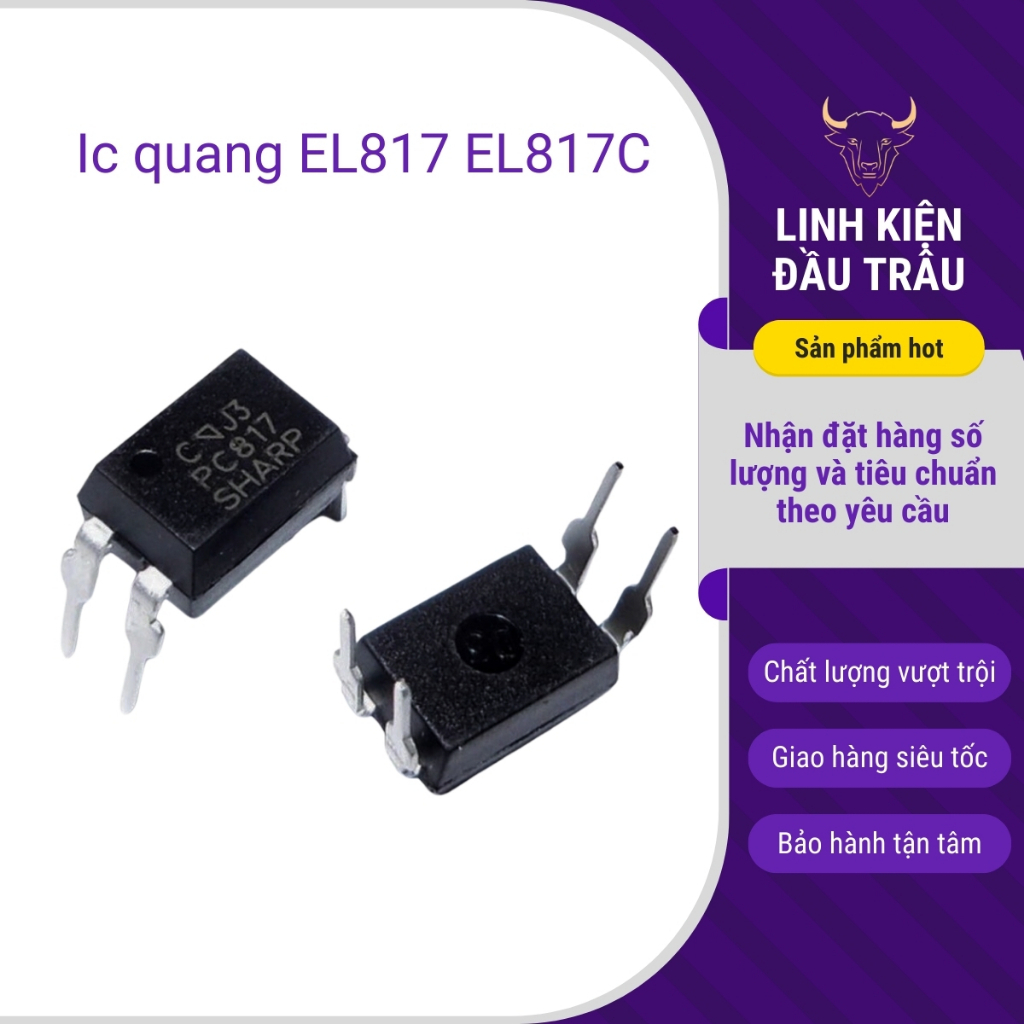 Ic quang EL817 EL817C SOP-4/DIP-4 Everlight linh kiện đầu trâu