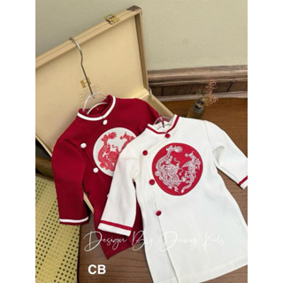 áo dài cach Tân bé trai rồng từ 8-45 kg