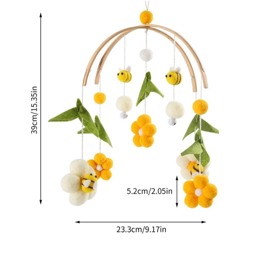 Đồ chơi treo nôi cũi cho bé COCOBEE nhiều màu rực rỡ giúp tăng kích thích thị giác