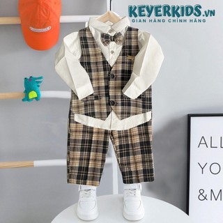Set Vét Nơ Công Tử Bé Trai KEYER KDIS, Bộ 3 Chi Tiết Siêu Sang Chảnh Cho Bé Phong Cách Hàn SM11