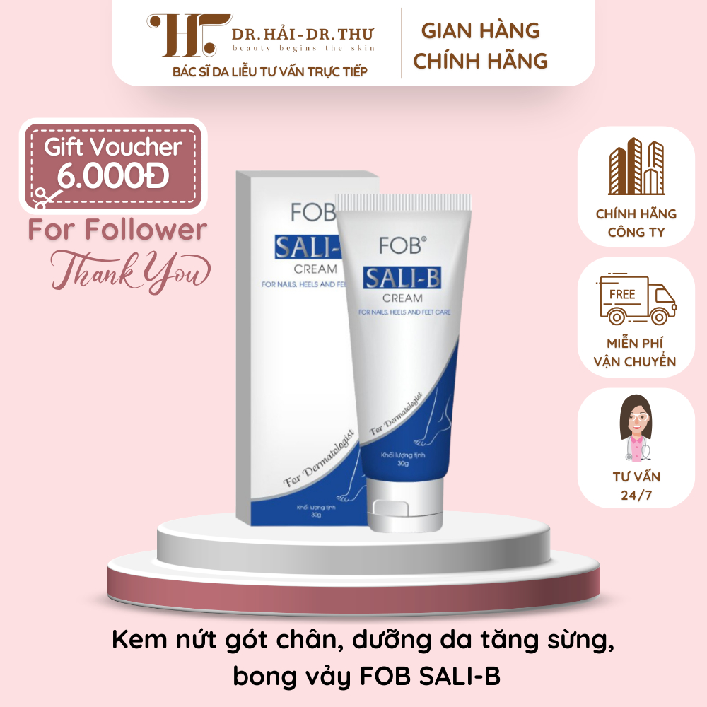 [CHÍNH HÃNG] Kem nứt gót chân, dưỡng da tăng sừng, bong vảy FOB SALI - B