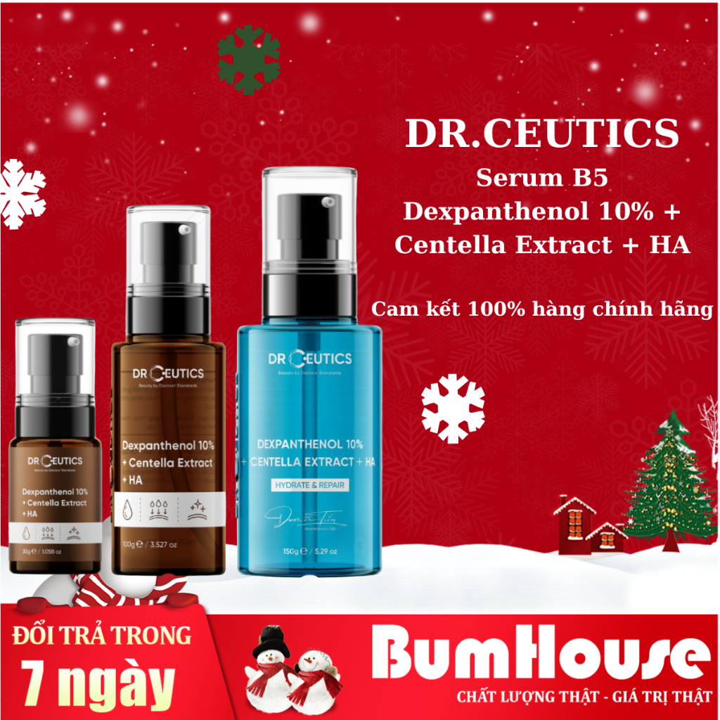 Serum B5 DrCeutics Cấp Ẩm Và Phục Hồi Da Dexpanthenol 10% + Centella Extract + HA