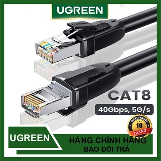 Cáp mạng rj45 cat8 ugreen 70327 70328 70329 70330 70172 nw121 s/ftp - 24awg/40gbps 4000mhz dây tròn