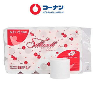 Giấy vệ sinh SILKWELL 15 cuộn x 3 lớp