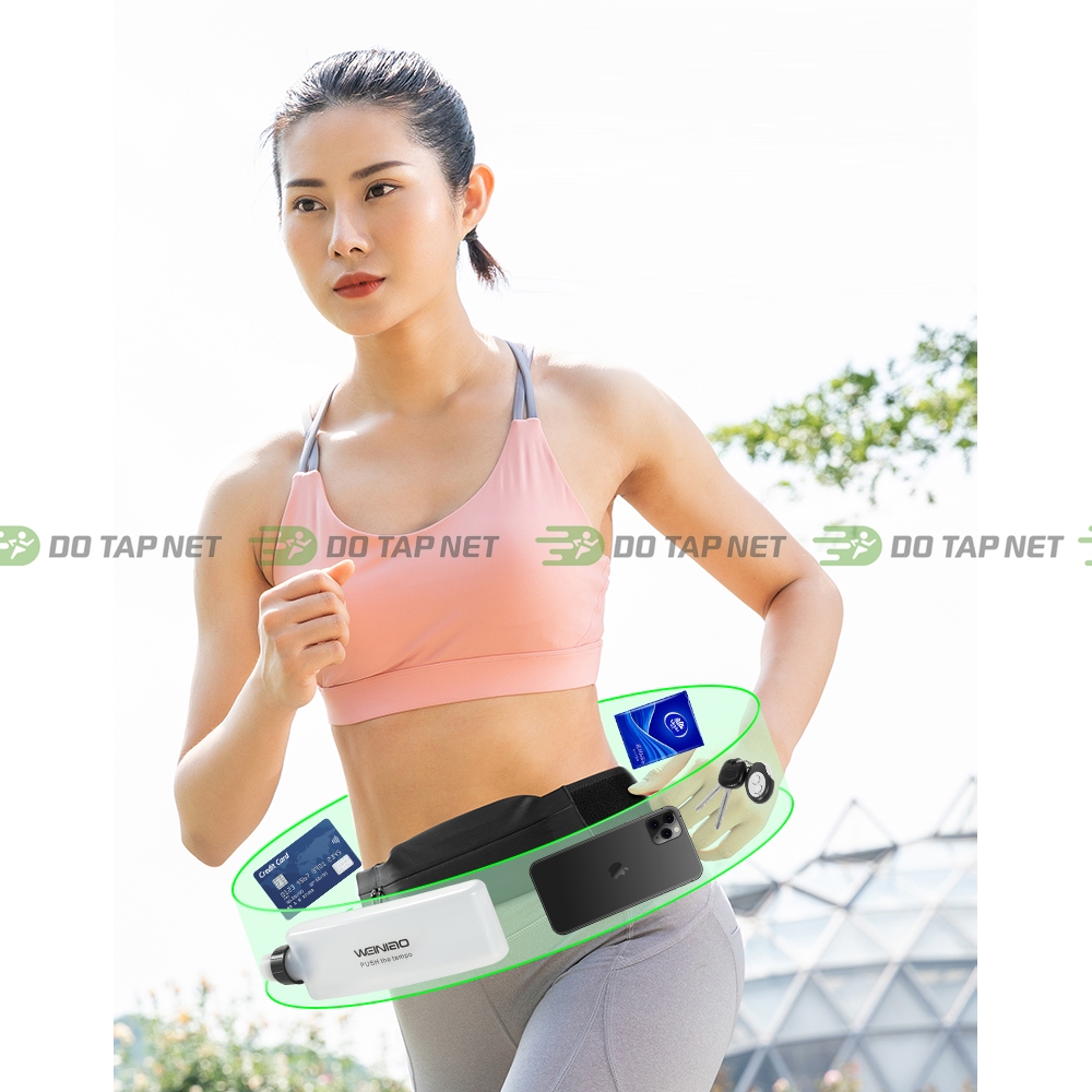 Túi Chạy Bộ Túi Đeo Hông Thể Thao Phản Quang Chống Thấm Nước Đa Năng Tích Hợp Lỗ Tai Nghe