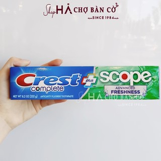 Kem đánh răng crest - complete plus scope advanced freshness 232g