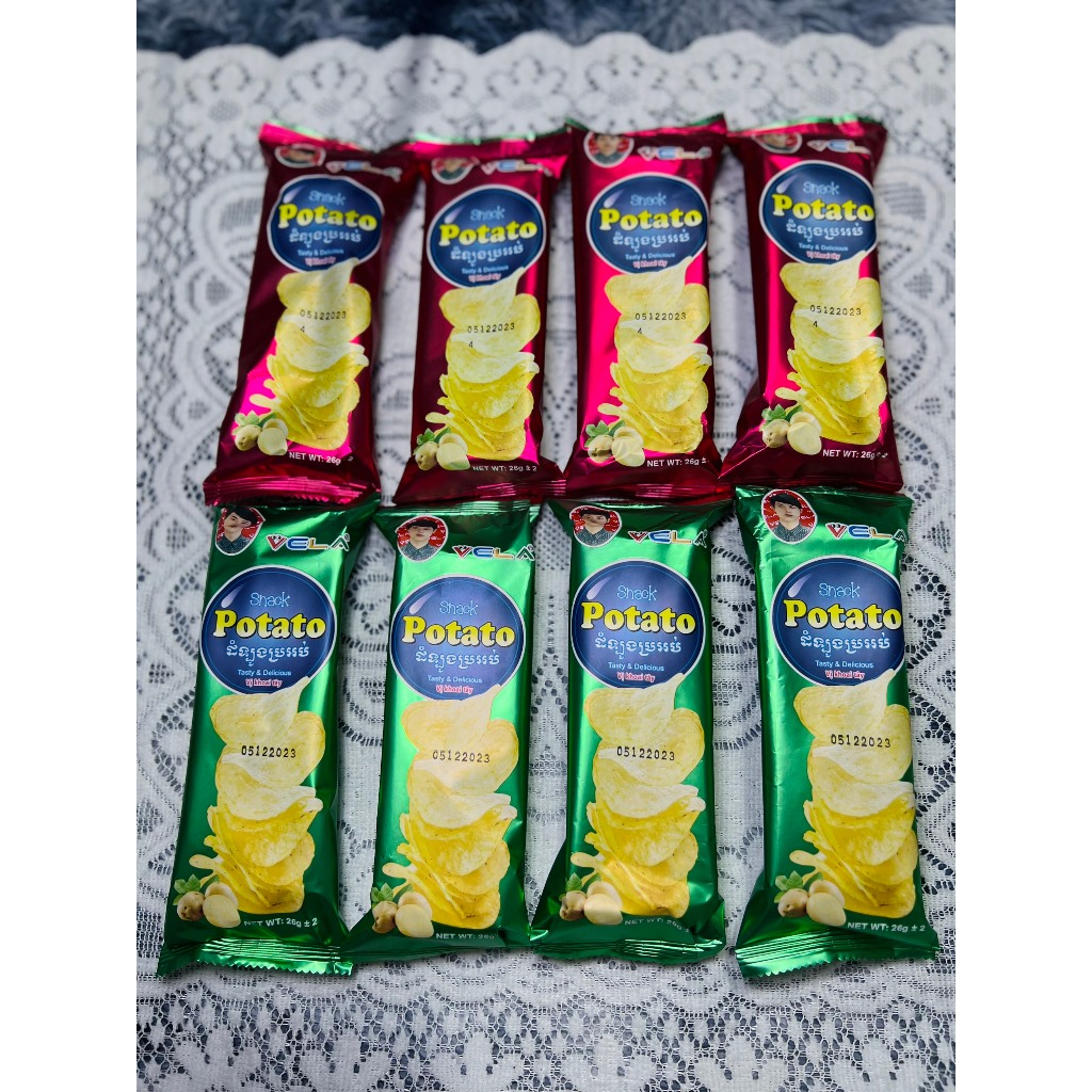 Bán sỉ Snack khoai tây potato vela bịch 30 gói giòn ngon hấp dẫn, đồ ăn vặt giá rẻ nhất thị trường