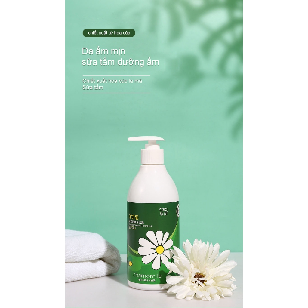 Giới hạn khuyến mại cuối năm / Sữa Tắm Dưỡng Ẩm Chiết Xuất Hoa Cúc La Mã 500ml/Làm sạch/Nuôi dưỡng Da