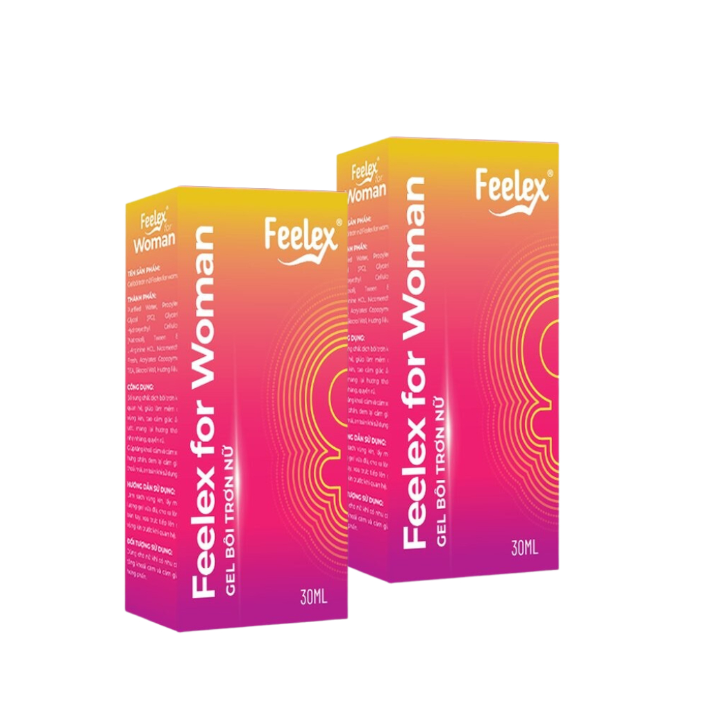 Bộ sản phẩm gel bôi trơn quan hệ Feelex Lubricant Cool 7ml và Feelex for women