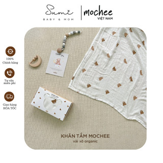 Khăn tắm đa năng sợi tre cho bé cao cấp mochee việt nam 110x120cm