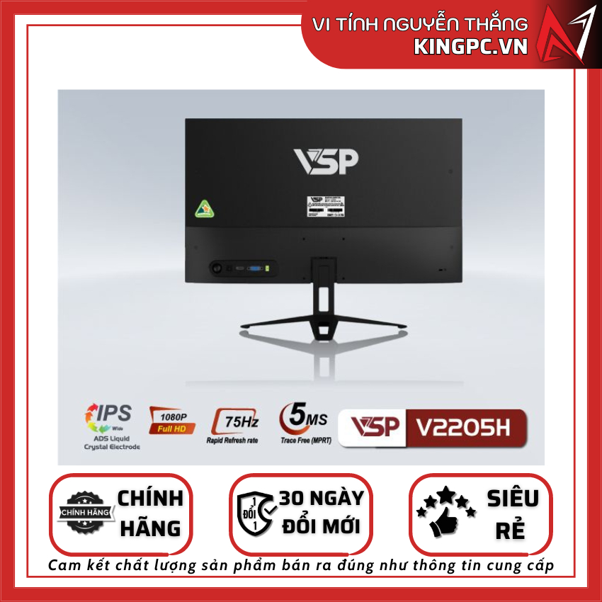 Màn hình VSP phẳng 22 inch (VSP/ FHD/ VA/ IPS/ 75HZ) | BigBuy360 - bigbuy360.vn