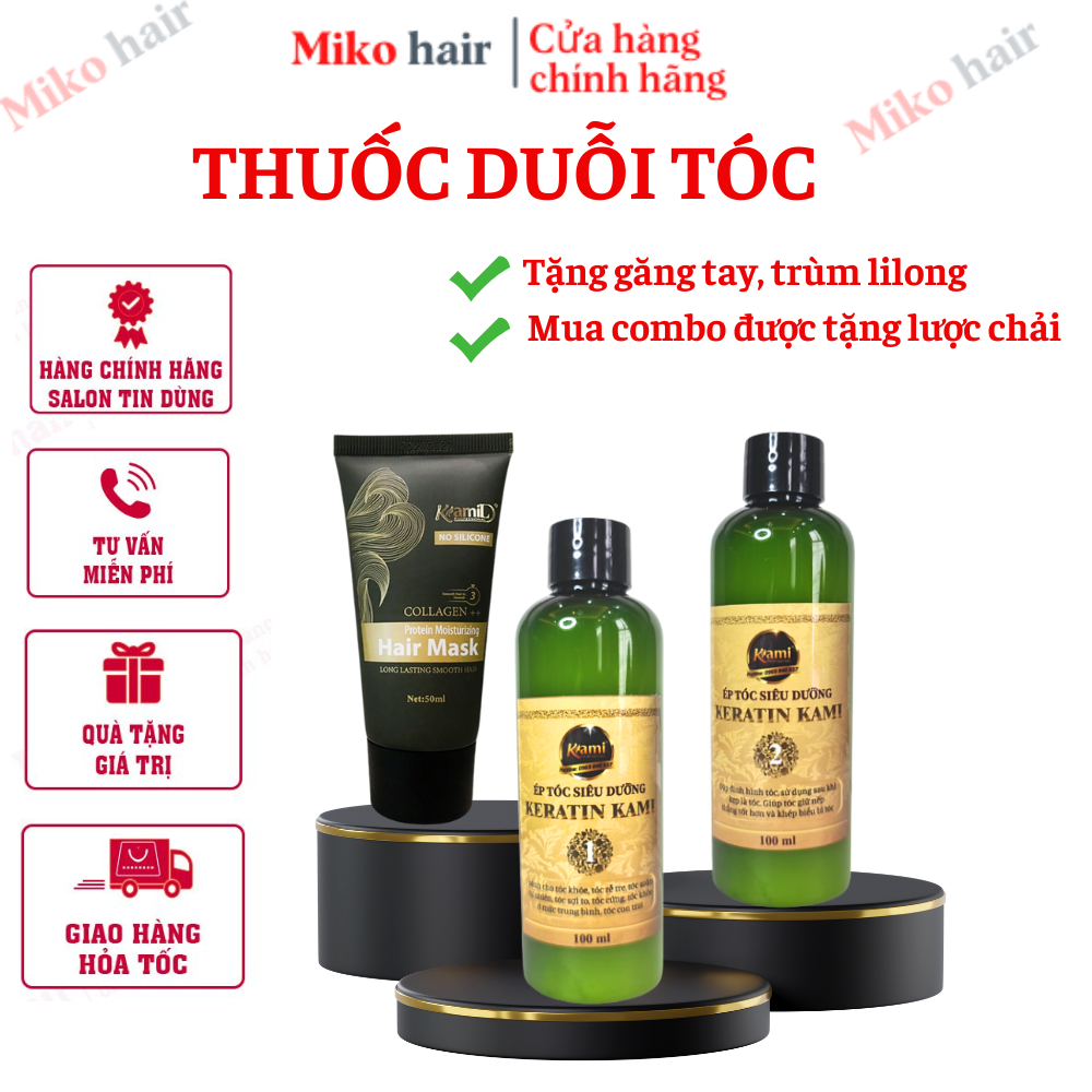 Thuốc duỗi tóc tại nhà KERATIN duỗi tóc yếu ép tóc đã tẩy ép tóc mái