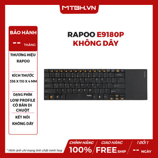 Bàn phím kèm chuột cảm ứng không dây 2 trong 1 rapoo e9180p cho pc laptop smart tv android box